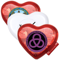 The Heart Step Counter Pedometer with Clock